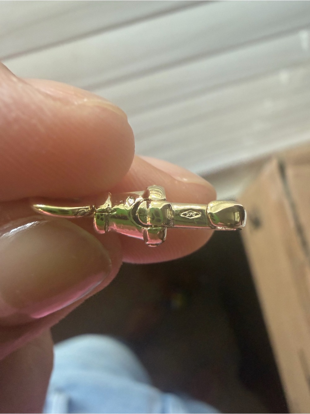 9k gold swivel dog clip - Picture 2 of 3
